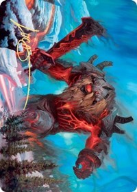 Quakebringer Art Card (Gold-Stamped Signature) [Kaldheim: Art Series] | Game Haven TX