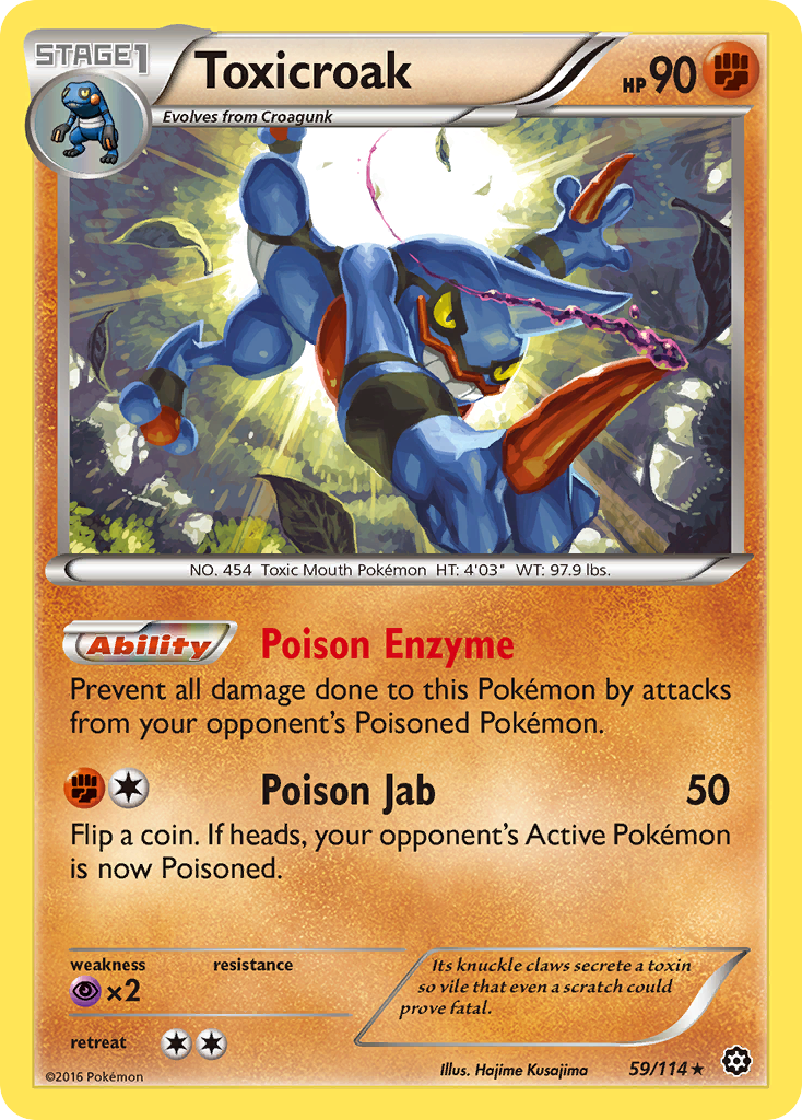Toxicroak (59/114) [XY: Steam Siege] | Game Haven TX