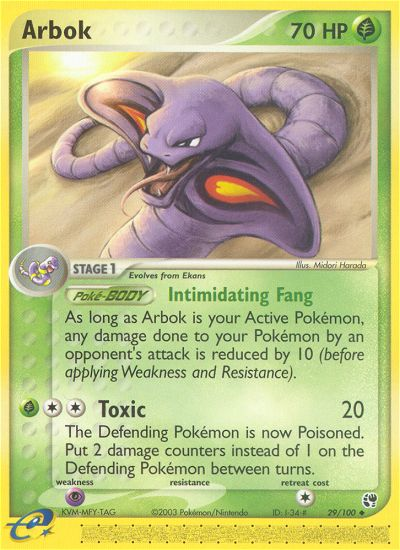 Arbok (29/100) [EX: Sandstorm] | Game Haven TX