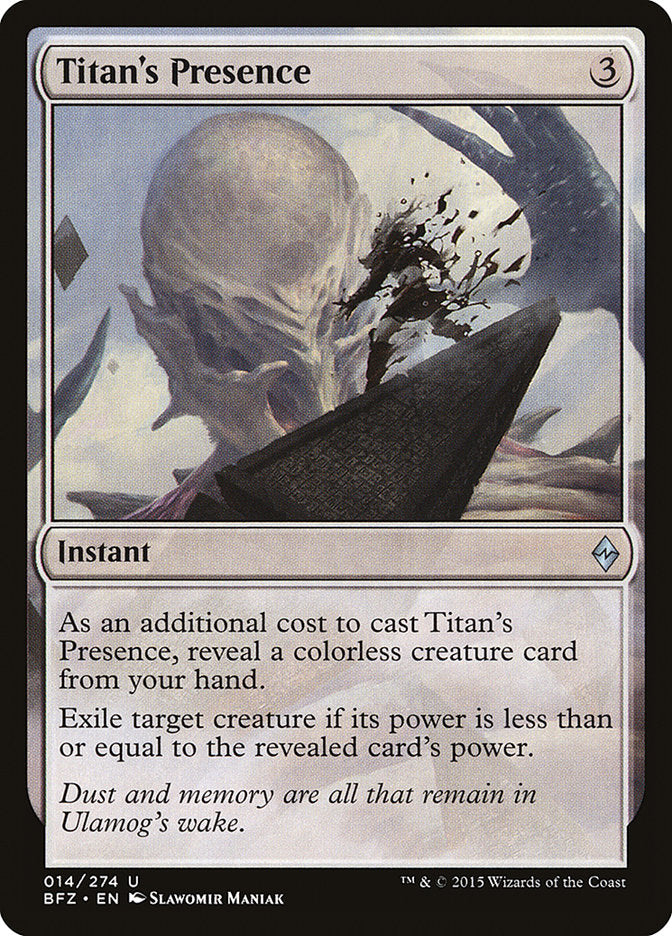 Titan's Presence [Battle for Zendikar] | Game Haven TX