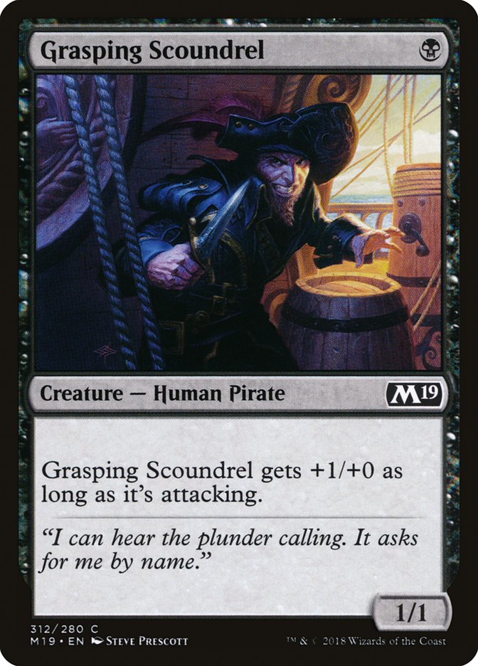 Grasping Scoundrel [Core Set 2019] | Game Haven TX