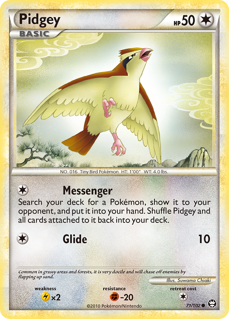 Pidgey (71/102) [HeartGold & SoulSilver: Triumphant] | Game Haven TX