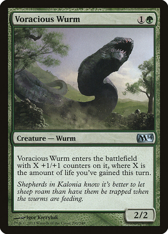 Voracious Wurm [Magic 2014] | Game Haven TX
