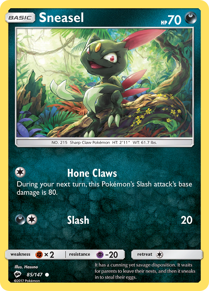 Sneasel (85/147) [Sun & Moon: Burning Shadows] | Game Haven TX