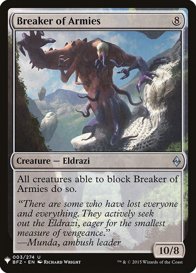Breaker of Armies [Mystery Booster] | Game Haven TX