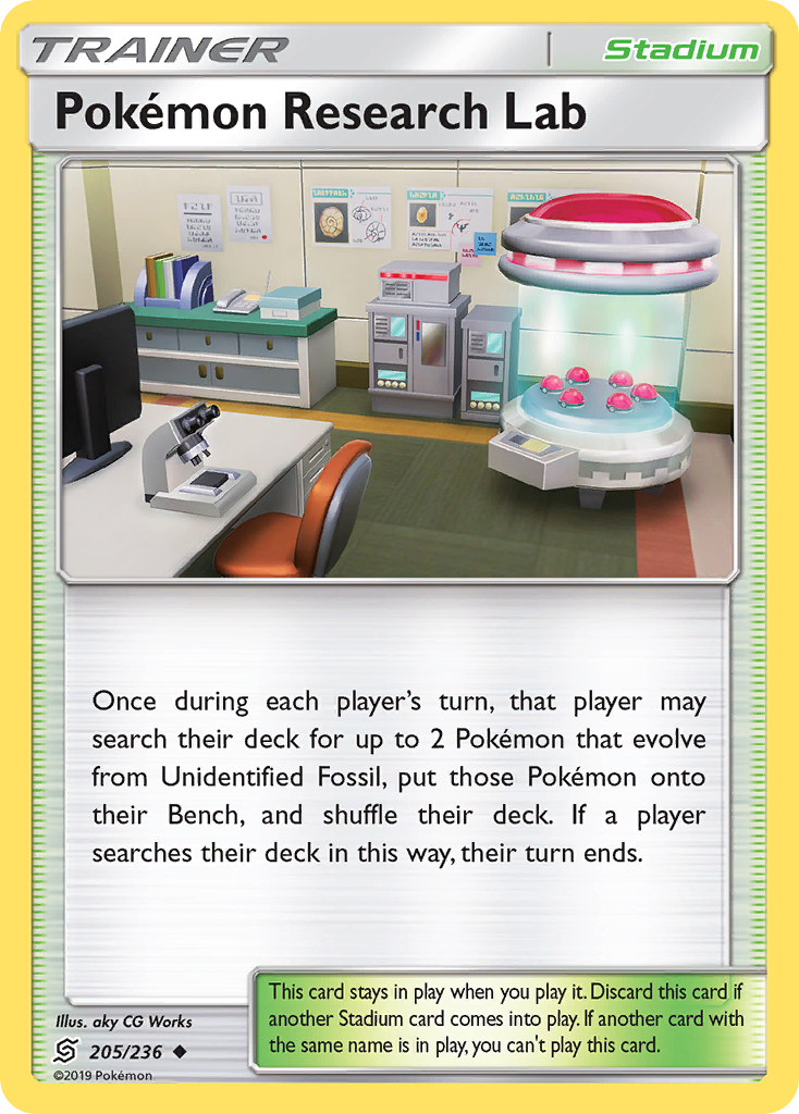 Pokemon Research Lab (205/236) [Sun & Moon: Unified Minds] | Game Haven TX