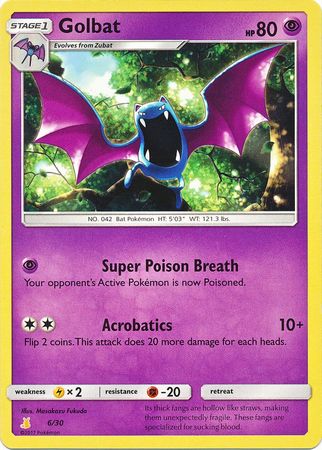 Golbat (6/30) [Sun & Moon: Trainer Kit - Alolan Raichu] | Game Haven TX
