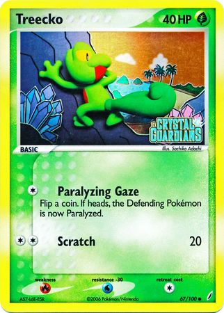 Treecko (67/100) (Stamped) [EX: Crystal Guardians] | Game Haven TX