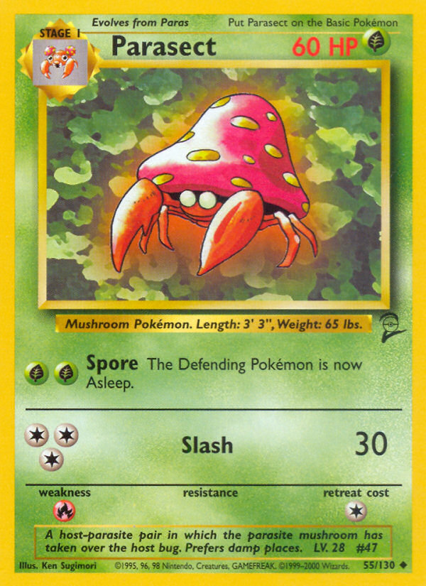 Parasect (55/130) [Base Set 2] | Game Haven TX