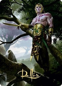 Tyvar Kell Art Card (Gold-Stamped Signature) [Kaldheim: Art Series] | Game Haven TX