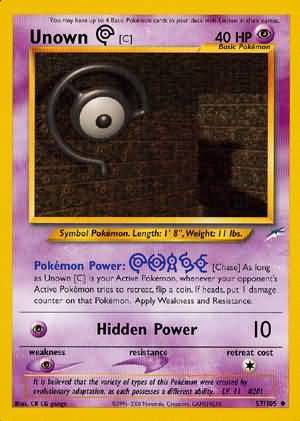 Unown [C] (57/105) [Neo Destiny Unlimited] | Game Haven TX