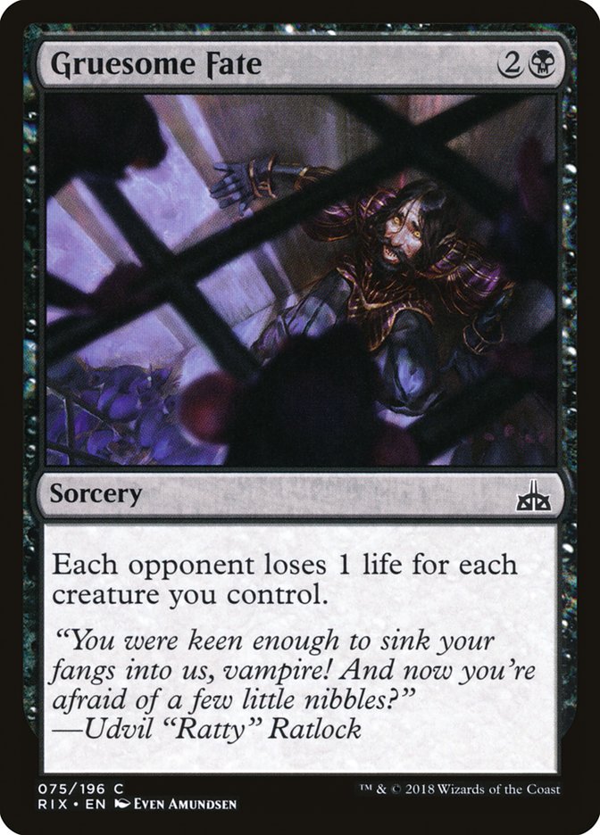 Gruesome Fate [Rivals of Ixalan] | Game Haven TX