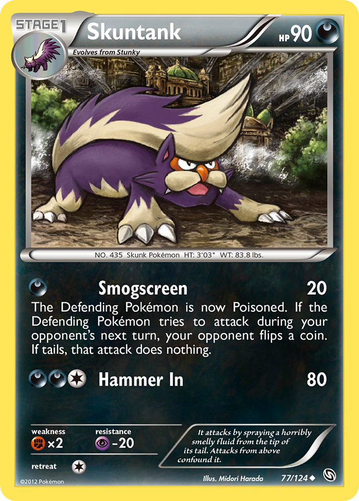 Skuntank (77/124) [Black & White: Dragons Exalted] | Game Haven TX