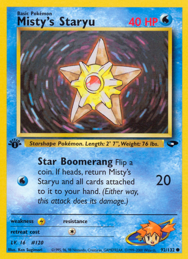 Misty's Staryu (92/132) [Gym Challenge 1st Edition] | Game Haven TX