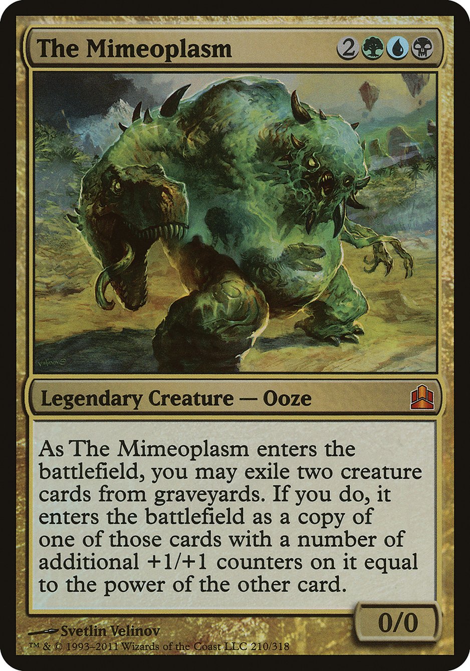 The Mimeoplasm (Oversized) [Commander 2011 Oversized] | Game Haven TX