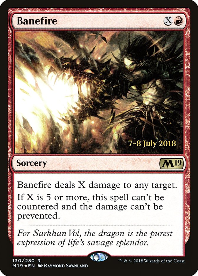 Banefire [Core Set 2019 Promos] | Game Haven TX