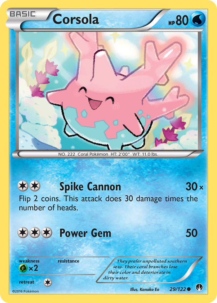 Corsola (29/122) [XY: BREAKpoint] | Game Haven TX