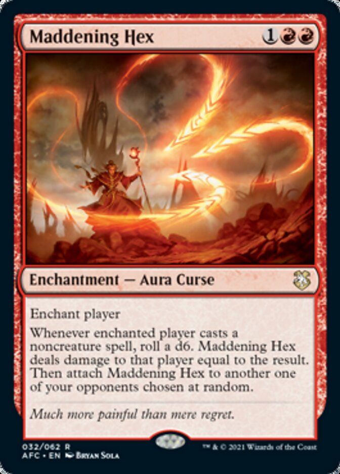 Maddening Hex [Dungeons & Dragons: Adventures in the Forgotten Realms Commander] | Game Haven TX