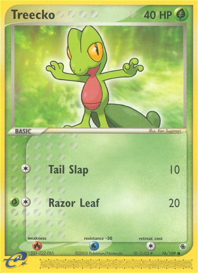 Treecko (76/109) [EX: Ruby & Sapphire] | Game Haven TX