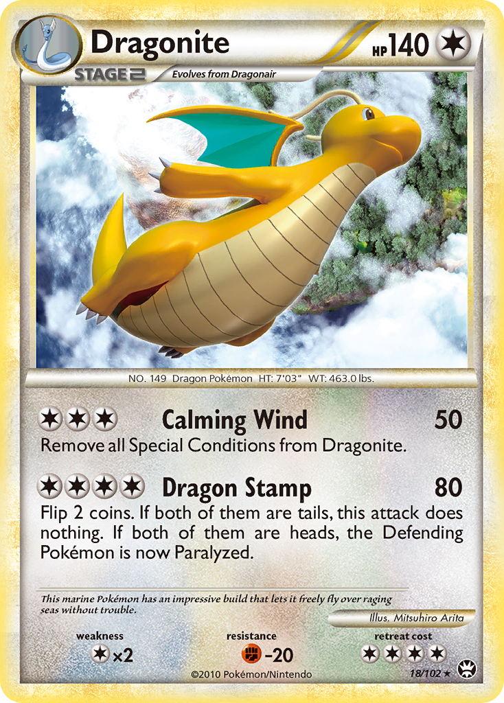 Dragonite (18/102) [HeartGold & SoulSilver: Triumphant] | Game Haven TX