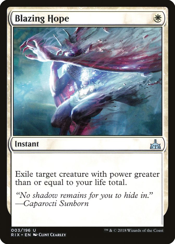 Blazing Hope [Rivals of Ixalan] | Game Haven TX
