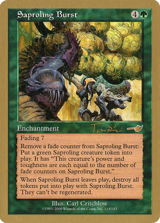Saproling Burst (Jan Tomcani) [World Championship Decks 2001] | Game Haven TX