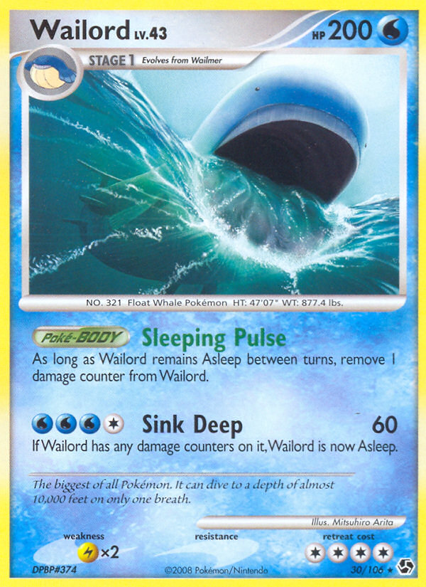 Wailord (30/106) [Diamond & Pearl: Great Encounters] | Game Haven TX
