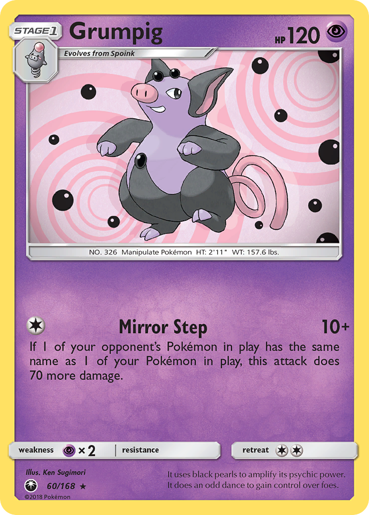 Grumpig (60/168) [Sun & Moon: Celestial Storm] | Game Haven TX