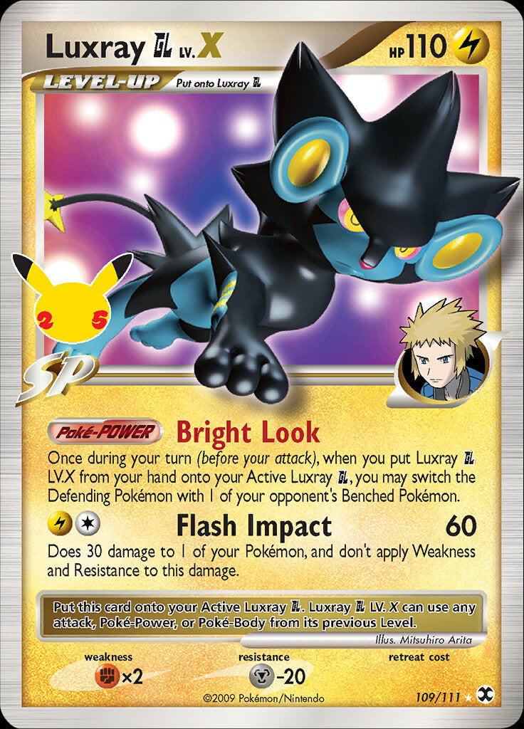 Luxray GL LV.X (109/111) [Celebrations: 25th Anniversary - Classic Collection] | Game Haven TX