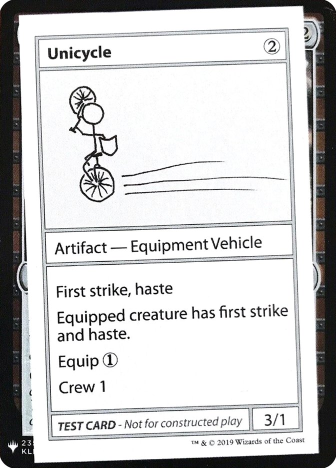 Unicycle [Mystery Booster Playtest Cards] | Game Haven TX