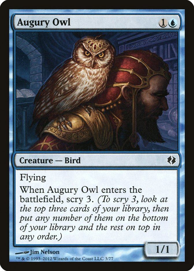 Augury Owl [Duel Decks: Venser vs. Koth] | Game Haven TX