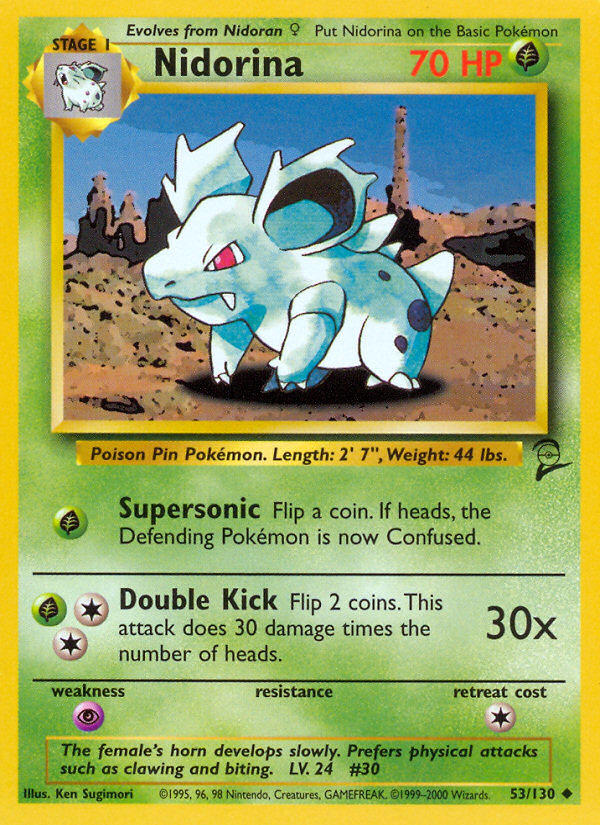 Nidorina (53/130) [Base Set 2] | Game Haven TX