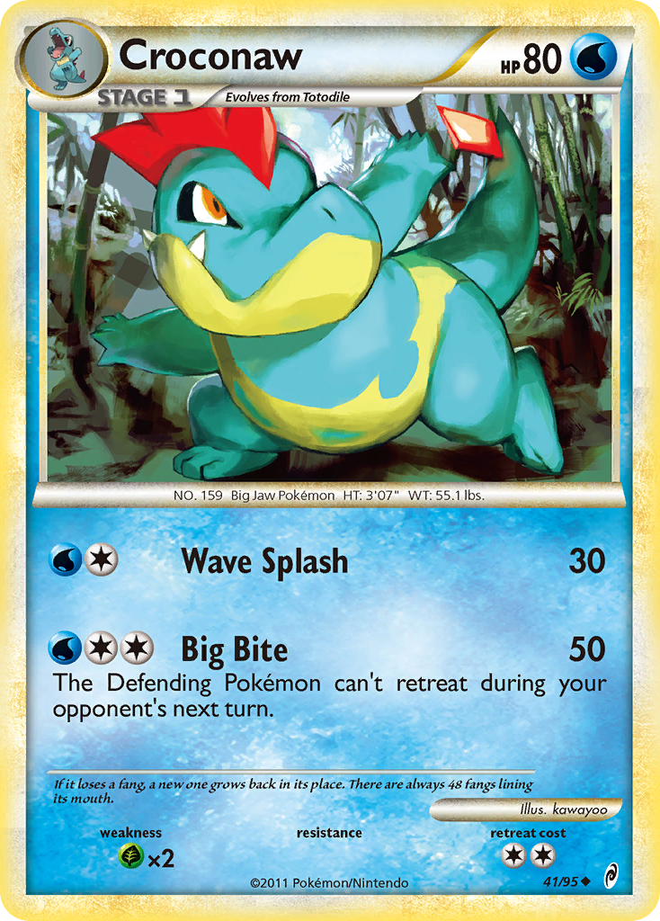 Croconaw (41/95) [HeartGold & SoulSilver: Call of Legends] | Game Haven TX
