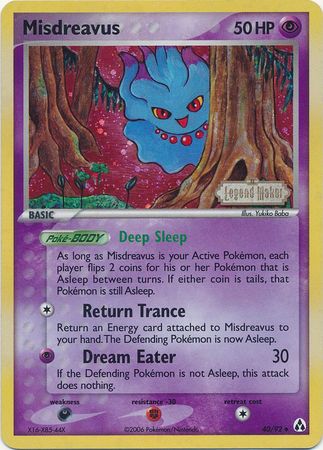 Misdreavus (40/92) (Stamped) [EX: Legend Maker] | Game Haven TX