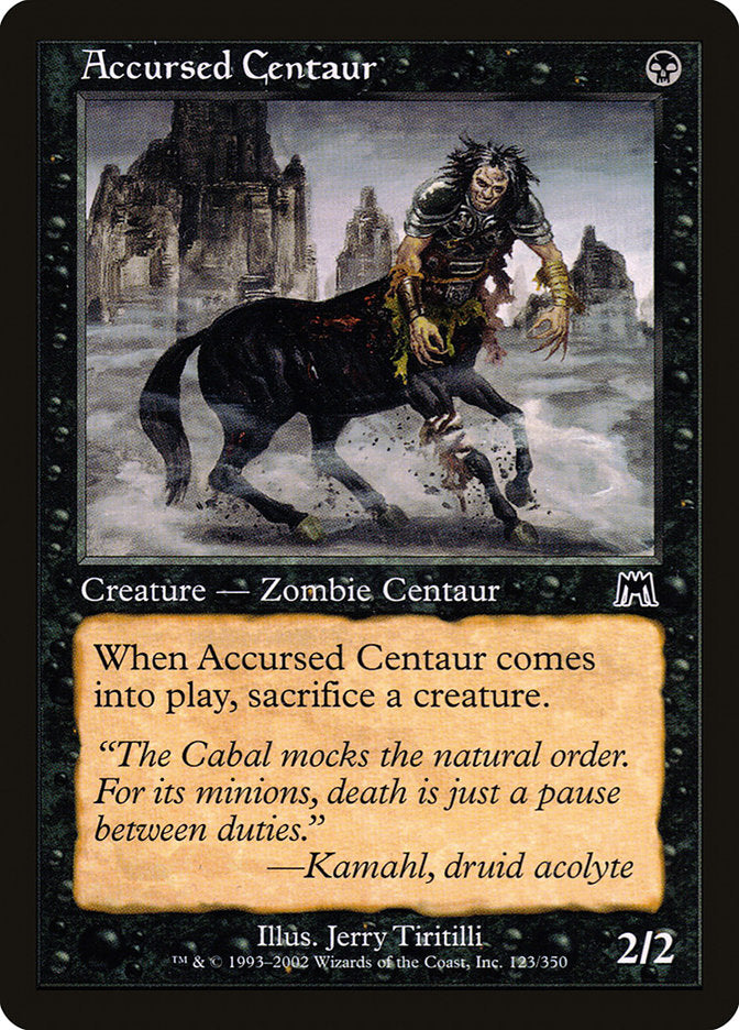 Accursed Centaur [Onslaught] | Game Haven TX