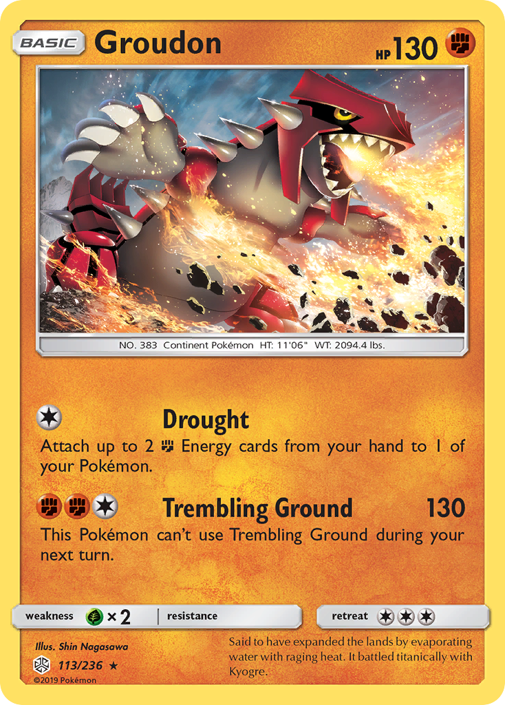 Groudon (113/236) [Sun & Moon: Cosmic Eclipse] | Game Haven TX