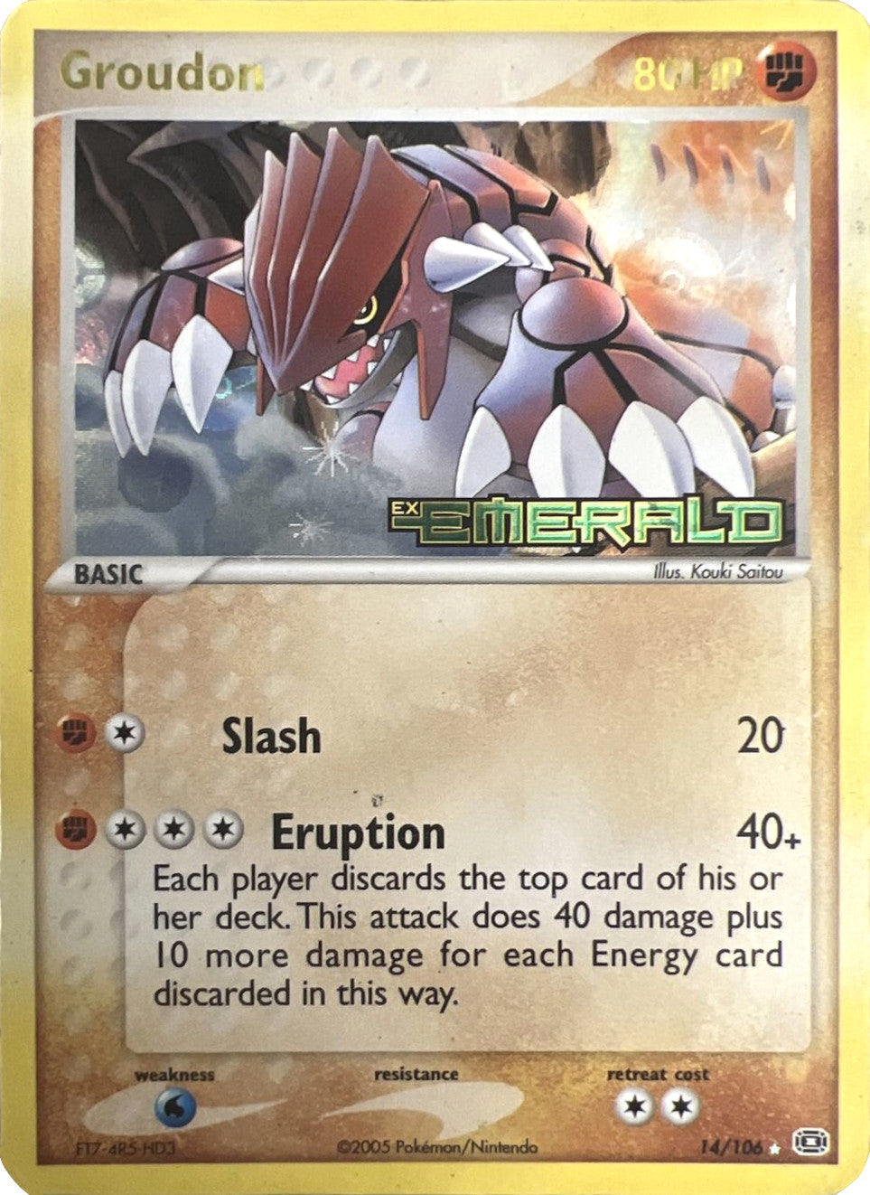 Groudon (14/106) (Stamped) [EX: Emerald] | Game Haven TX