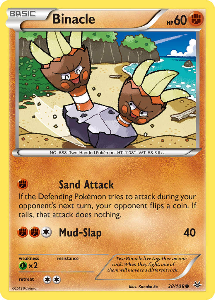 Binacle (38/108) [XY: Roaring Skies] | Game Haven TX