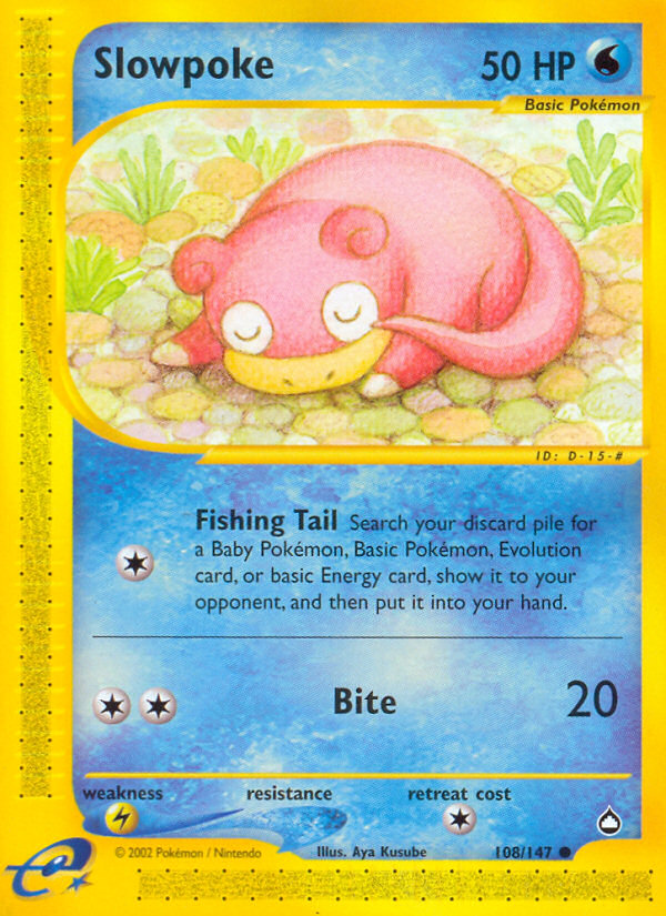 Slowpoke (108/147) [Aquapolis] | Game Haven TX