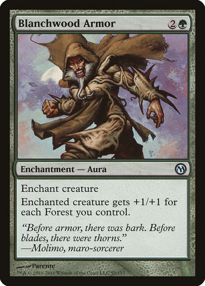 Blanchwood Armor [Duels of the Planeswalkers] | Game Haven TX