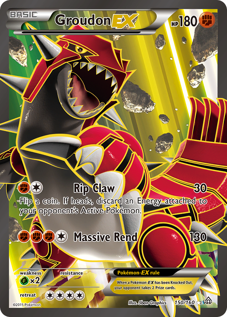 Groudon EX (150/160) [XY: Primal Clash] | Game Haven TX