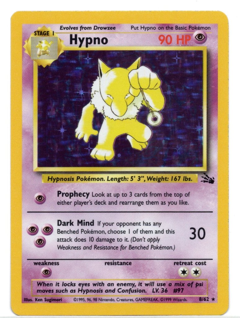 Hypno (8/62) [Fossil Unlimited] | Game Haven TX