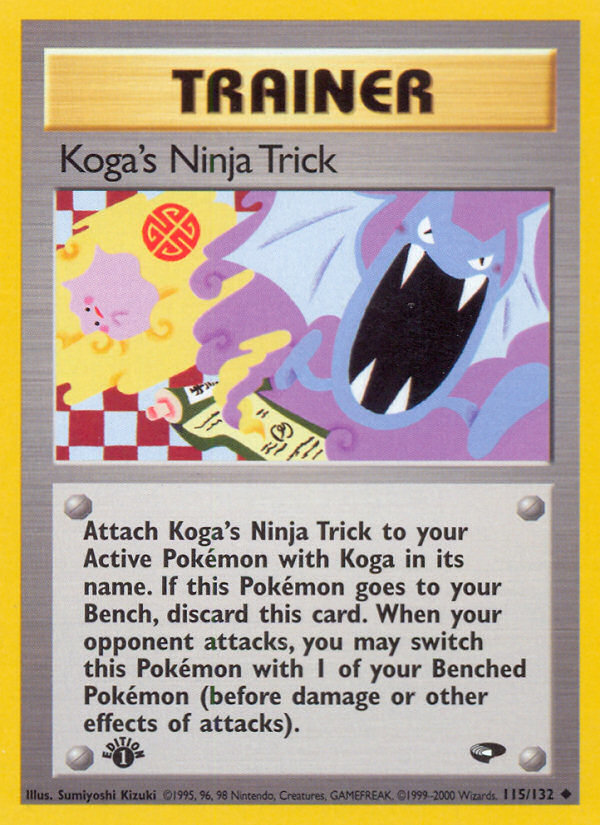 Koga's Ninja Trick (115/132) [Gym Challenge 1st Edition] | Game Haven TX