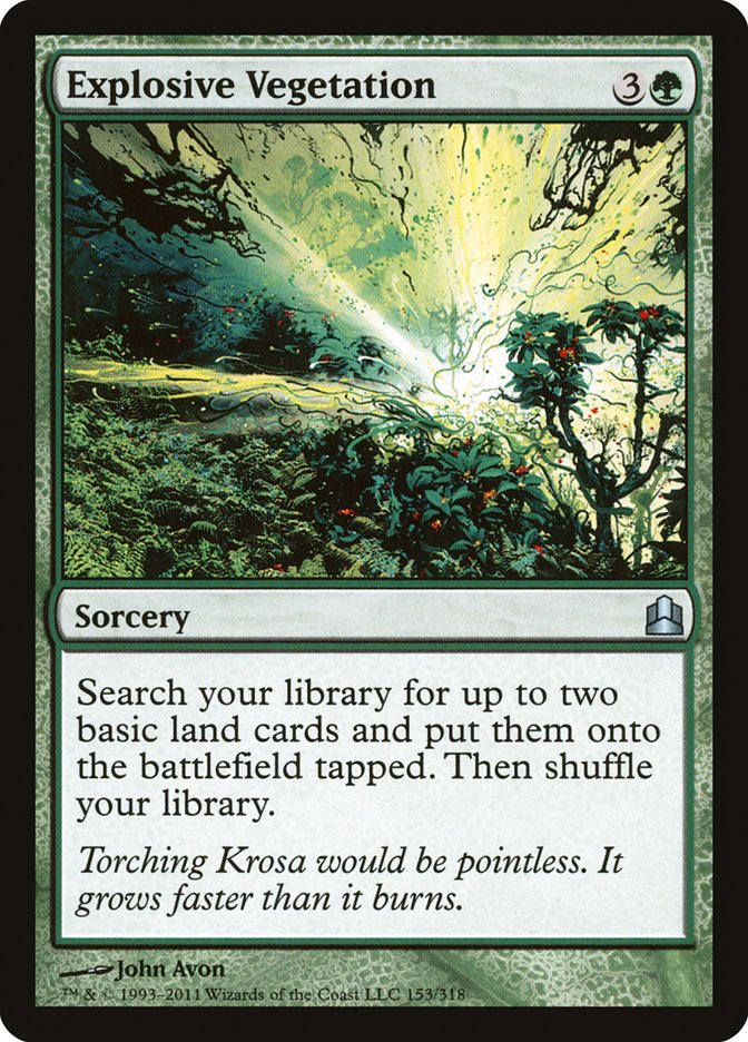 Explosive Vegetation [Commander 2011] | Game Haven TX