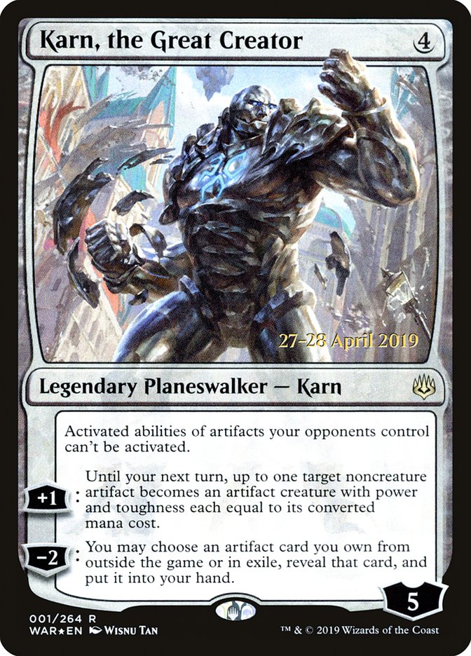 Karn, the Great Creator [War of the Spark Promos] | Game Haven TX