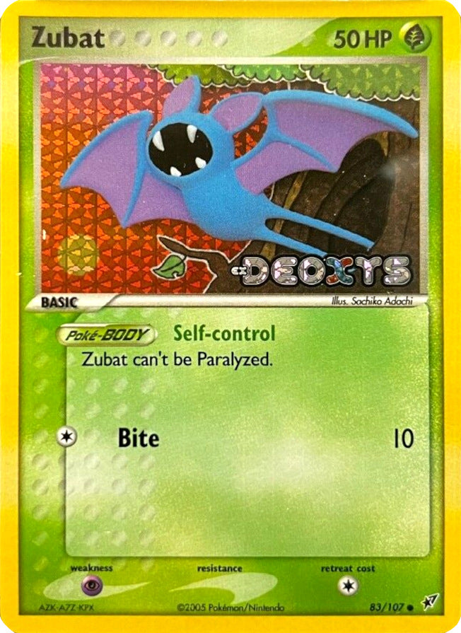Zubat (83/107) (Stamped) [EX: Deoxys] | Game Haven TX