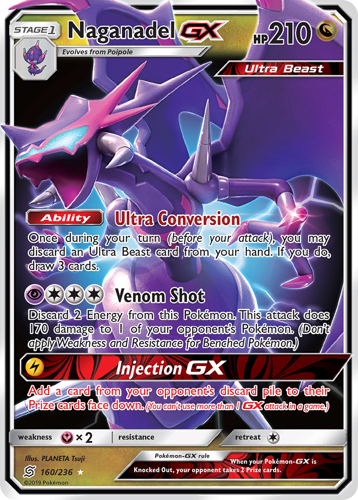 Naganadel GX (160/236) [Sun & Moon: Unified Minds] | Game Haven TX