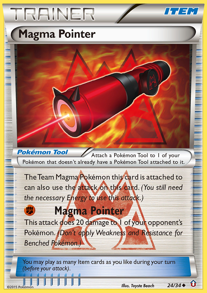 Magma Pointer (24/34) [XY: Double Crisis] | Game Haven TX