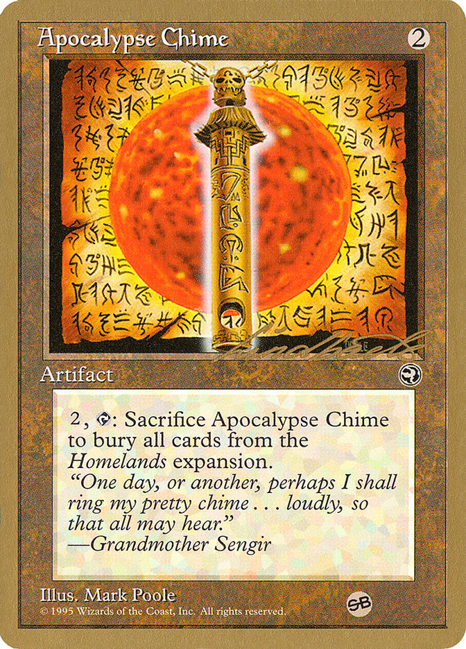 Apocalypse Chime (Leon Lindback) (SB) [Pro Tour Collector Set] | Game Haven TX