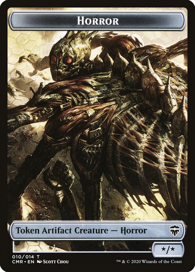 Horror Token [Commander Legends Tokens] | Game Haven TX